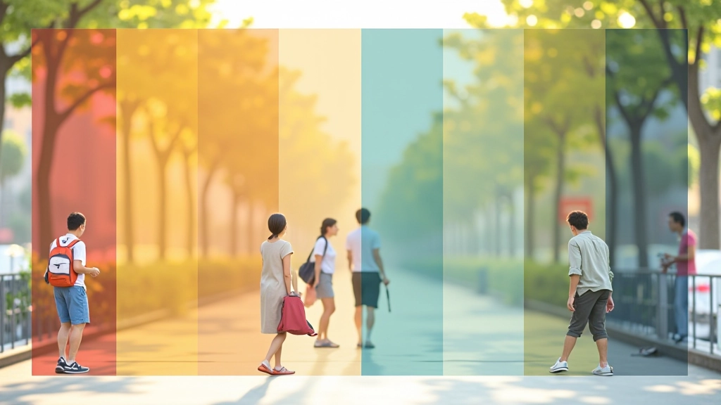 Color palette and typography samples showing contrast and readability