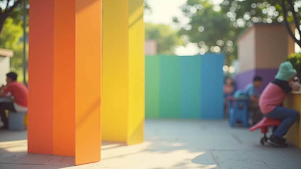 Colorful palette showing high contrast color combinations used in accessible web design with readability examples