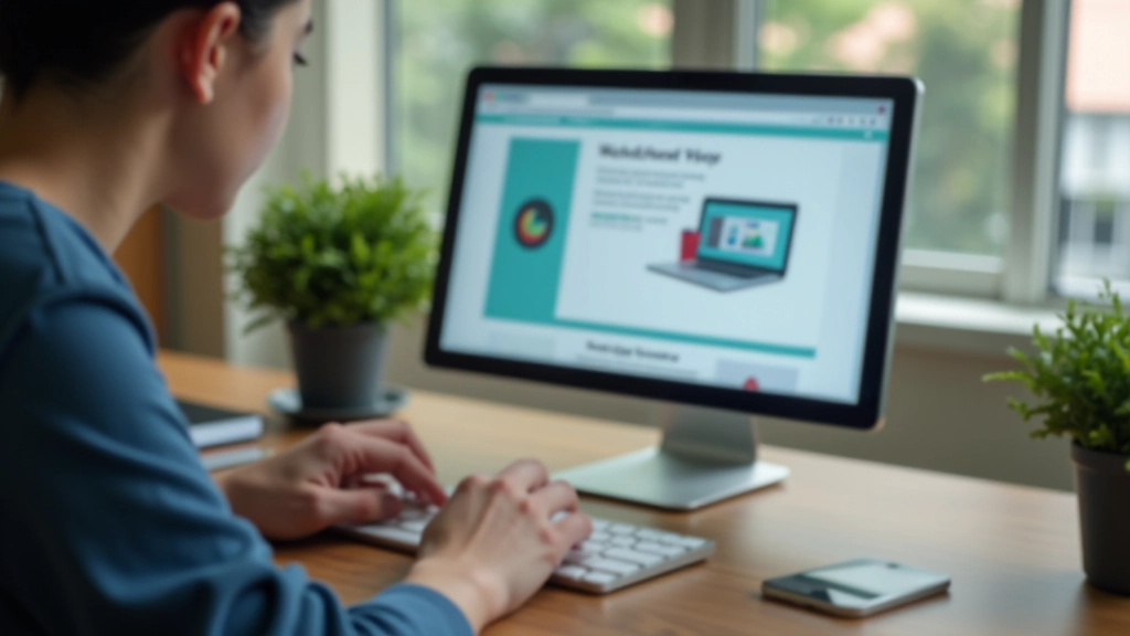 Person using keyboard and screen reader technology to navigate a website interface with accessibility features highlighted